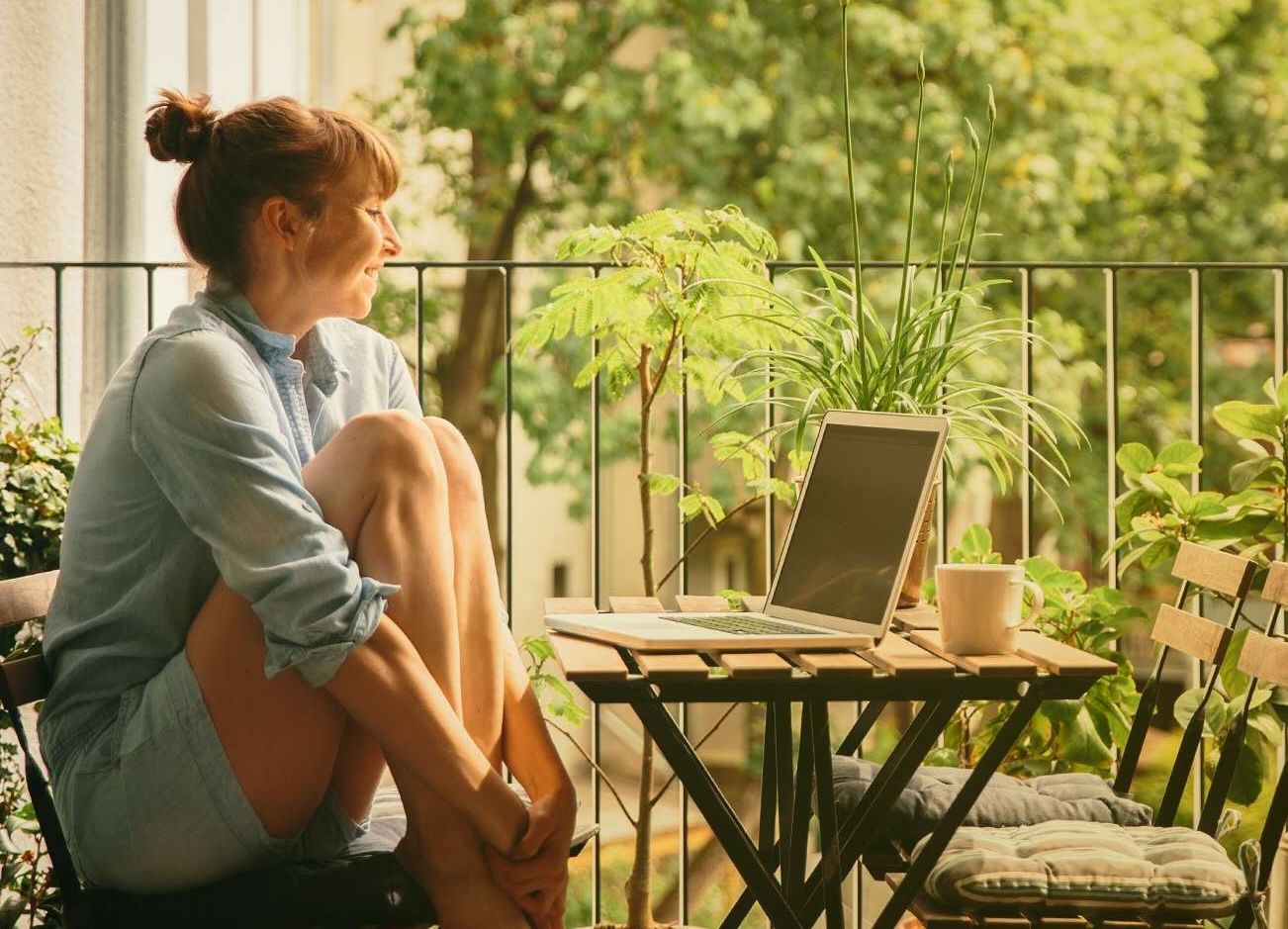 A person feeling better after online therapy with BestTalk